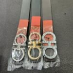 FerragamoBlack Only Men Leather Belt Adjustable belts Automatic Belts Belt for Men Business fashion belt ceinture hommes