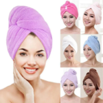 Quick Dry Microfiber Bathrobe Magic Hair Towel Super Absorbent Bath Shower Wrap Soft Comfortable Water Uptake Suction Cap