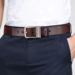 SS Collection Premium Leather Belt for Men - Durable Sports Design with Metal Buckle