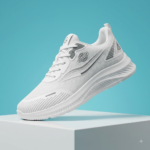 SS05 Men's Breathable Running Casual Low Price Office Leather Sports White Walking Shoes, Low Price Lace-up Sports Shoes, Spring and Summer Non-slip Out Shoes, Suitable for Gyms and Outdoor Activities - Image 4